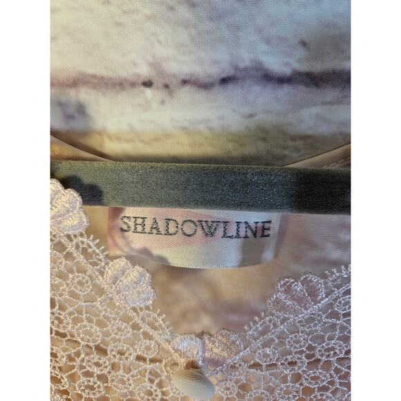 Shadowline Vintage Women's‎ Nightgown Lace Scalloped Hem Lght Pink Small - Picture 16 of 16